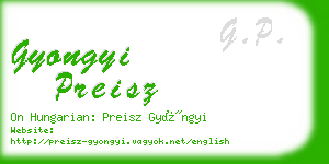 gyongyi preisz business card